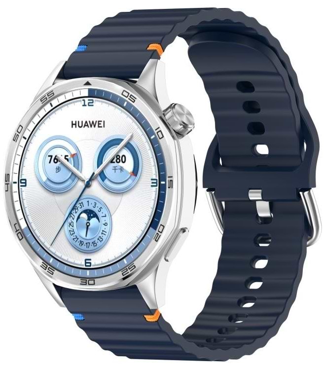 Ремінець для смарт-годинника BeCover Ribbed Tape (22mm) for Xiaomi Watch 2 Pro / S4 / S3 / S1 Pro / S1 / S1 Active Deep Blue (714295)