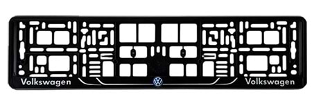 Рамка під номер Poputchik Volkswagen (24-118-IS)