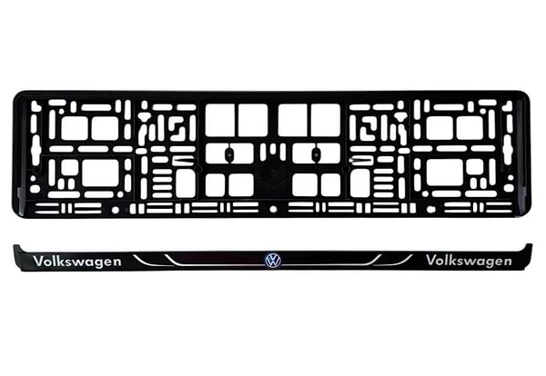 Фото - Рамка під номер Poputchik Volkswagen (24-118-IS)