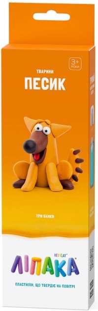 Маса для ліплення Ліпака Набір пластиліну, що самостійно твердіє Песик (30048-UA01) - Фото 1