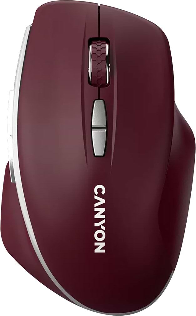 Мышь беспроводная Canyon MW-21 Burgundy (CNS-CMSW21BR) - Фото 1