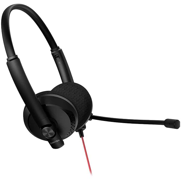 Фото - Гарнитура проводная Canyon HS-07 Black (CNS-HS07B)