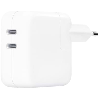 Фото - Мережевий зарядний пристрій Apple 35W Dual USB-C Port Power Adapter (MW2K3ZM/A)