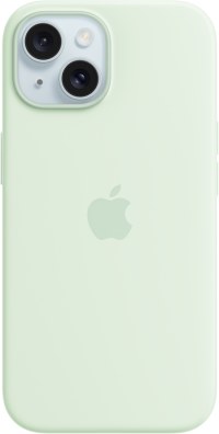 Чехол для смартфона Apple Silicone Case with MagSafe iPhone 15 Soft Mint (MWNC3) - Фото 1
