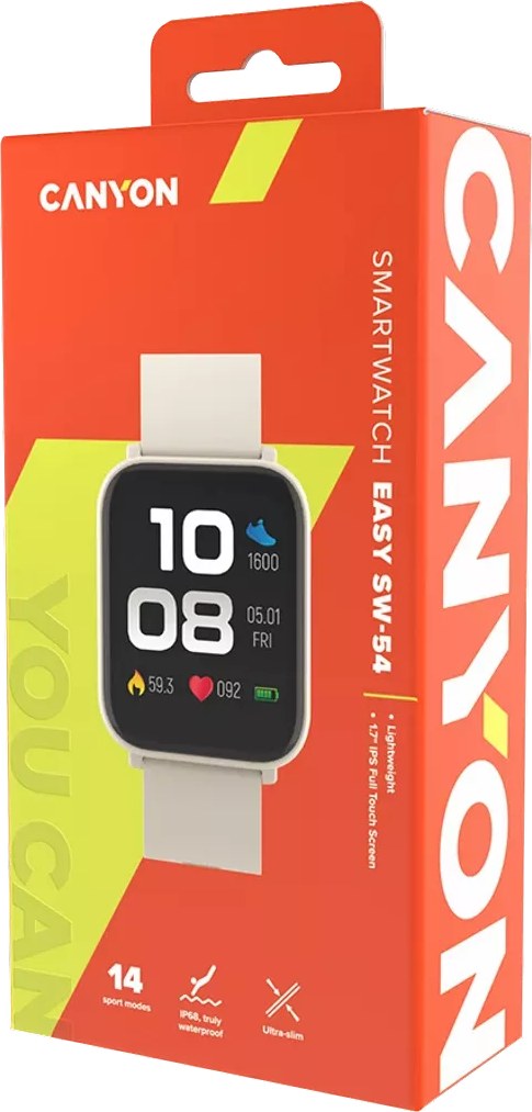 Фото - Смарт-часы Canyon Easy SW-54 Beige (CNS-SW54WB)