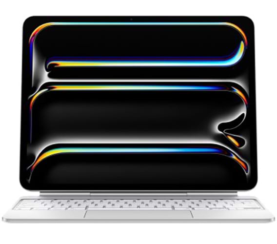 Чехол-клавиатура для планшета Apple Magic Keyboard for iPad Pro 13 inch (M4) - Ukrainian - White (MWR43UA/A) - Фото 1