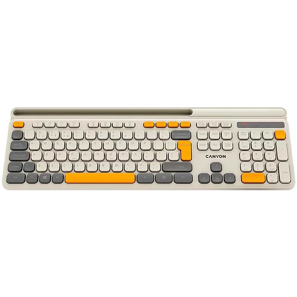 Фото - Клавіатура бездротова Canyon HKB-W03 Beige (CNS-HKBW03BG)