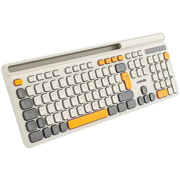 Фото - Клавіатура бездротова Canyon HKB-W03 Beige (CNS-HKBW03BG)
