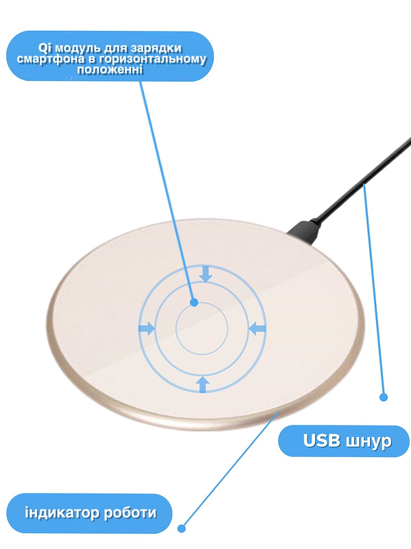 Фото - Бездротовий зарядний пристрій Ailink Slim Pad Premium Glass (AI-Slim2gl)