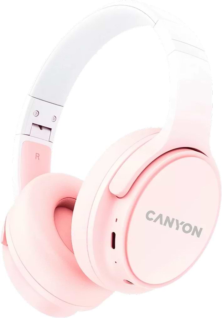 Наушники накладные беспроводные Canyon OnRiff 4 Bluetooth Pink (CNS-CBTHS4P) - Фото 1