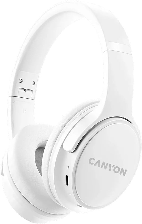 Фото - Навушники накладні бездротові Canyon OnRiff 4 Bluetooth White (CNS-CBTHS4W)