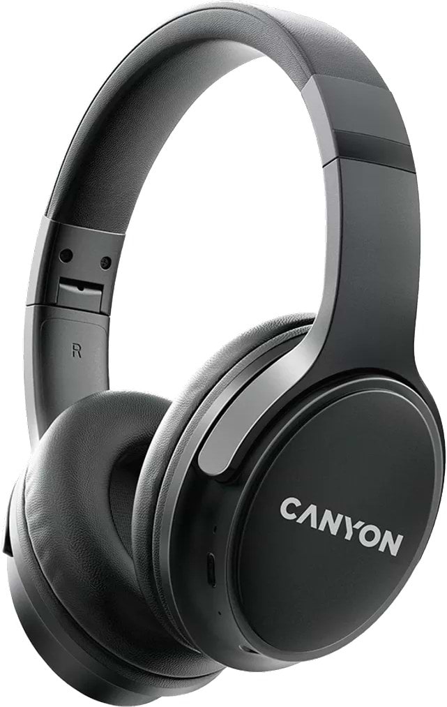 Наушники накладные беспроводные Canyon OnRiff 4 Bluetooth Black (CNS-CBTHS4B) - Фото 1