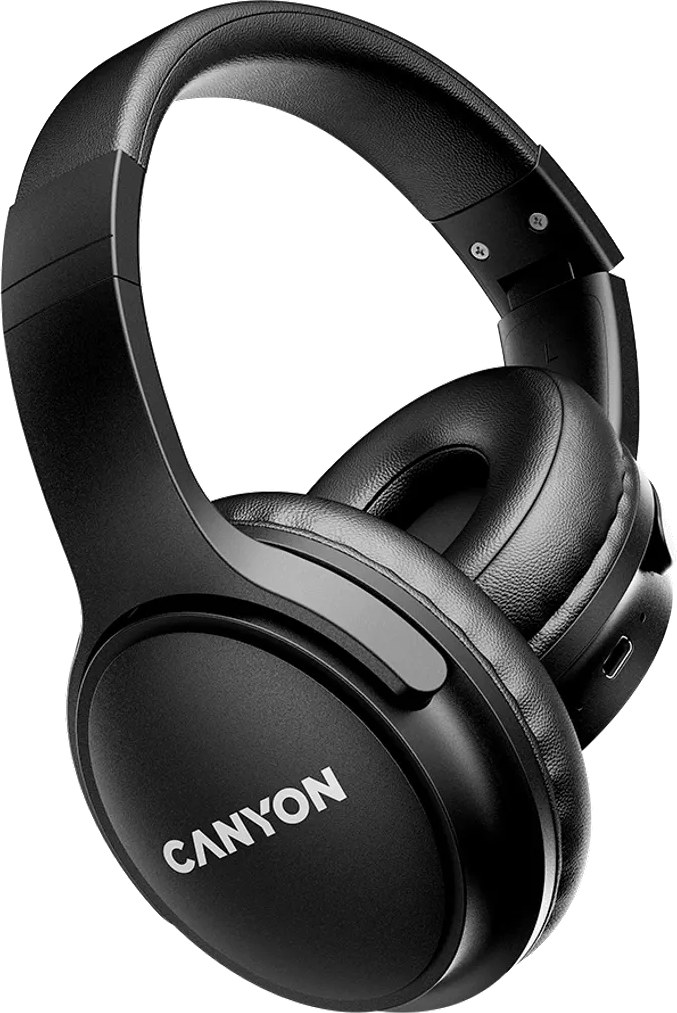 Фото - Навушники накладні бездротові Canyon OnRiff 4 Bluetooth Black (CNS-CBTHS4B)