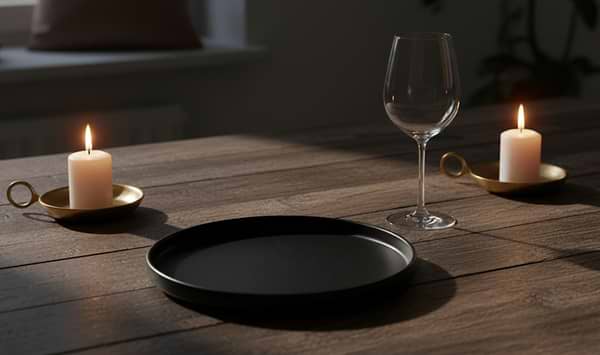 Фото - Тарелка десертная Ardesto Trento 20,5 см Black (AR2920TB)