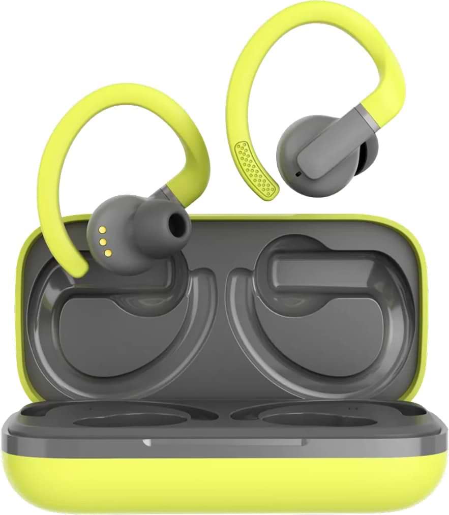 Наушники вкладыши беспроводные TWS Canyon OnRun 11 Sport Wireless charge Green (CNS-TWS11GR) - Фото 1