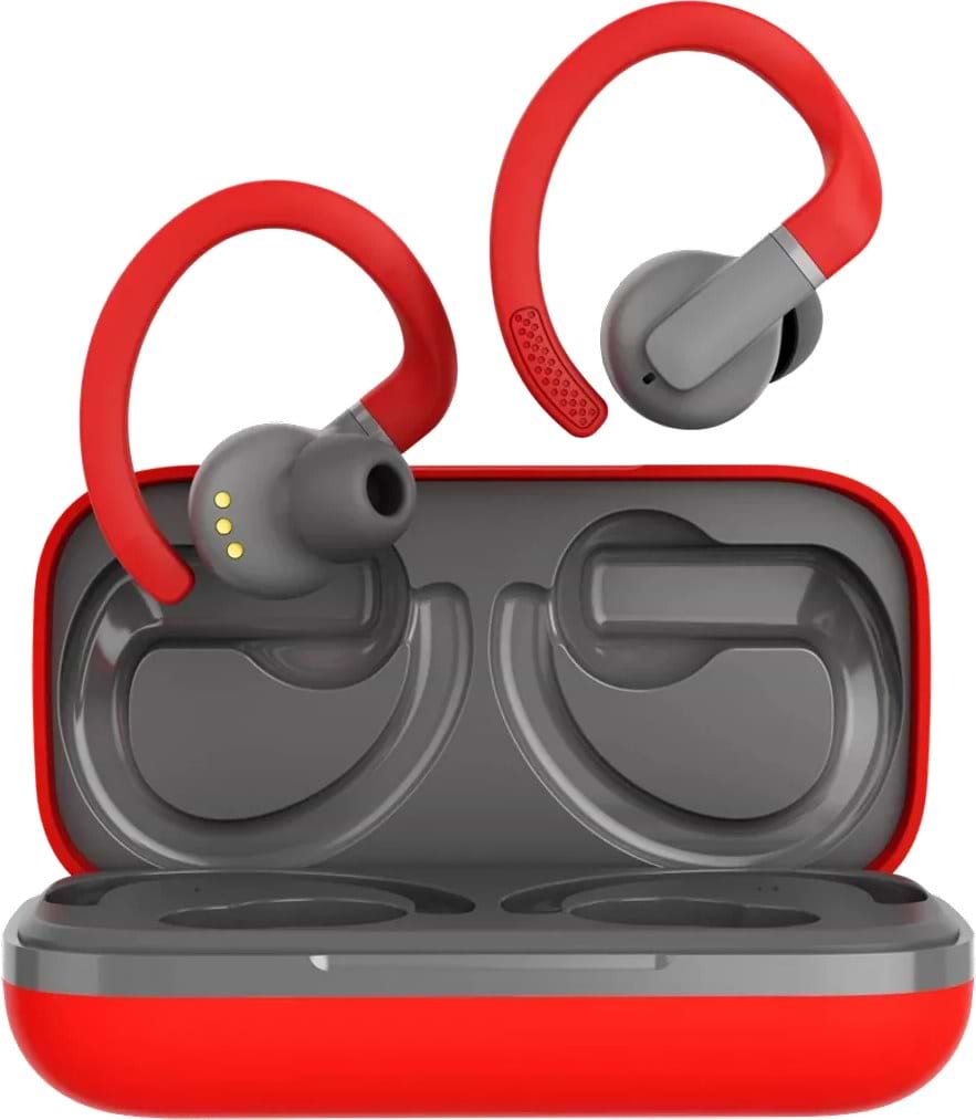Навушники вкладиші бездротові TWS Canyon OnRun 11 Sport Wireless charge Red (CNS-TWS11R) - Фото 1