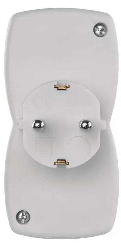 Фото - Разветвитель 220В EMOS P00252N на 2 розетки с заземлением