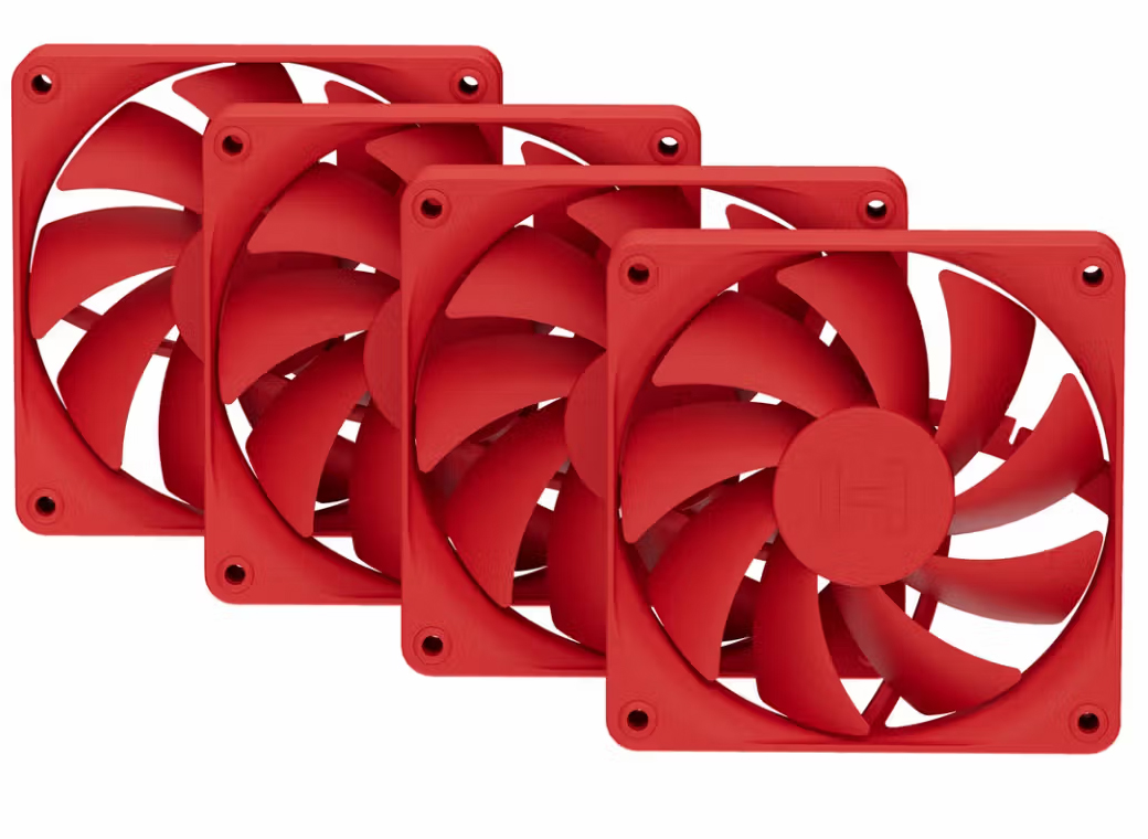 Корпусный вентилятор Hyte FA12 PWM FAN (4-PACK) WILD CHERRY (FAN-HYTE-FA12-RR-4)