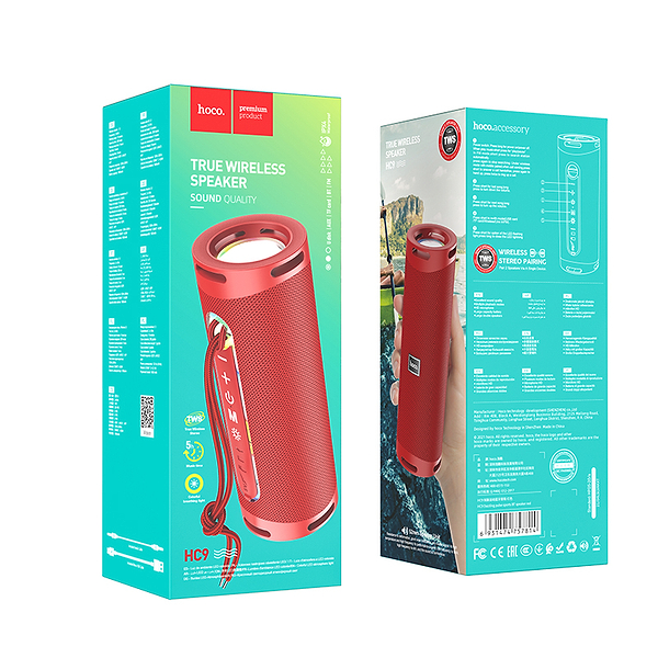 Фото - Портативная акустика HOCO HC9 Red (6931474757814)