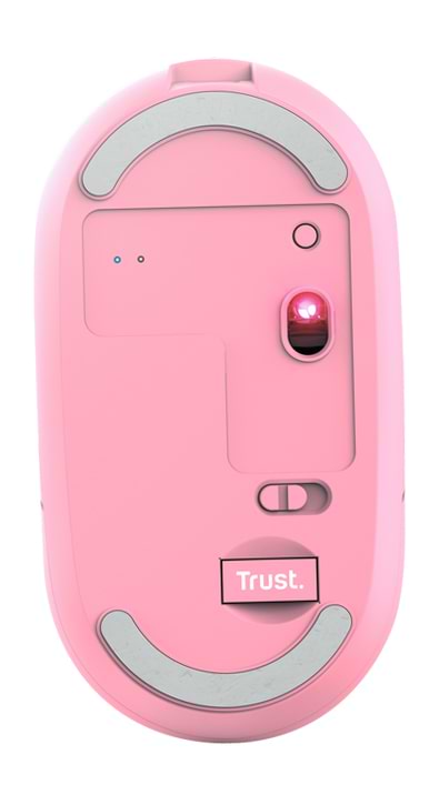 Фото - Мышь беспроводная Trust Puck Rechargeable Ultra-Thin BT WL Silent Pink (24125)
