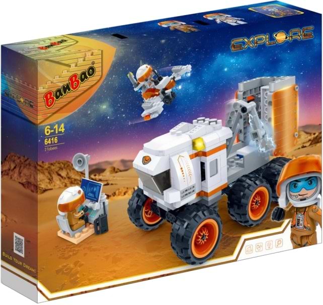 Пластиковий конструктор Banbao
 "Космічні дослідження" (350 Ел.) Марсохід з обладнанням (6416)