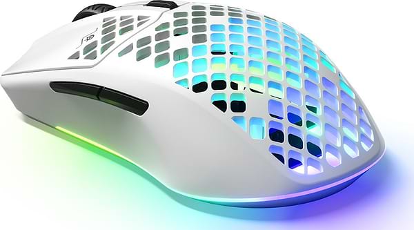 Фото - Мышь беспроводная игровая SteelSeries Aerox 3 Snow (62608)