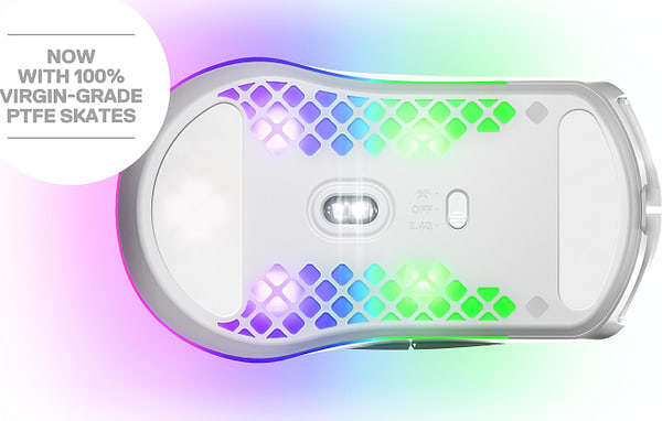 Фото - Мышь беспроводная игровая SteelSeries Aerox 3 Snow (62608)