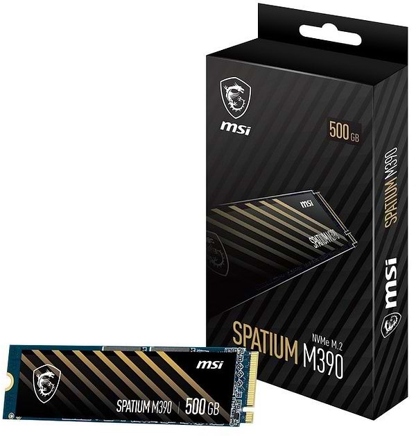 Фото - SSD-накопитель внутренний MSI Spatium M390 500GB NVMe M.2 2280 PCIe 3.0 x4 3D NAND (S78-440K070-P83)