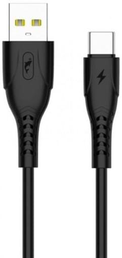 Кабель синхронізації даних SkyDolphin S08T USB - Type-C 1m Black (USB-000563)