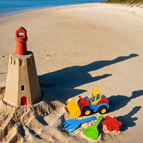 Фото - Базовий ігровий транспорт для малюка Tigres "Tech Truck" з набором для піску, Tigres (39932)