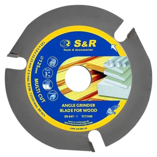 Диск алмазный S&R Multi Cut 125x22.2x3.8 мм (243003125)