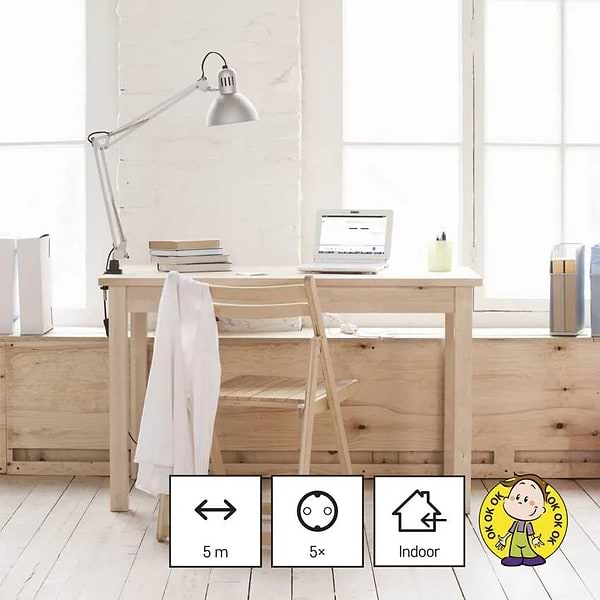 Фото - Подовжувач 220В EMOS P0525R, 5 розетки, 5 м.