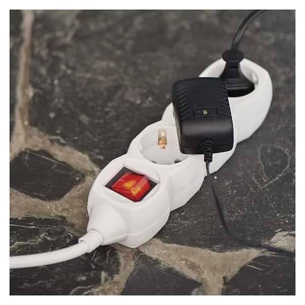 Фото - Подовжувач 220В EMOS P1325R, 3 розетки, 5 м.