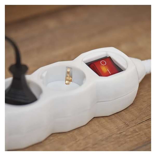 Фото - Подовжувач 220В EMOS P1325R, 3 розетки, 5 м.