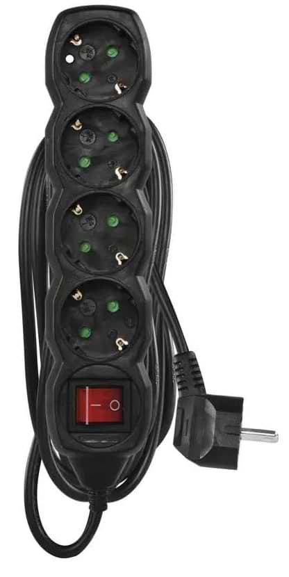 Мережевий фільтр EMOS PC1425R, 4 розетки, 5 м. - Фото 1