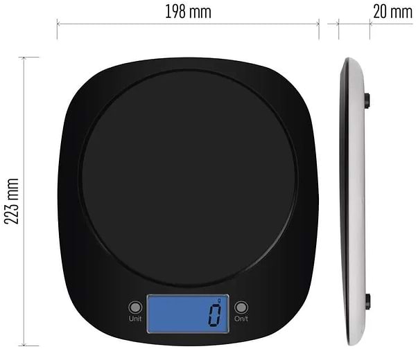 Фото - Весы кухонные EMOS цифровые EV025, черные с чашей