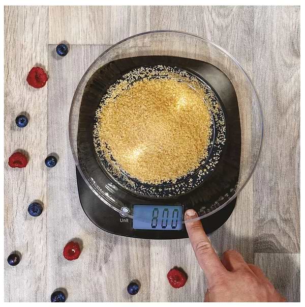 Фото - Весы кухонные EMOS цифровые EV025, черные с чашей