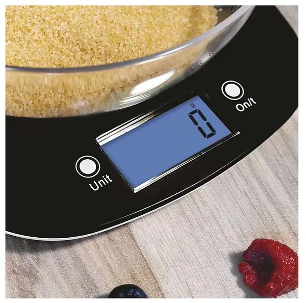 Фото - Весы кухонные EMOS цифровые EV025, черные с чашей