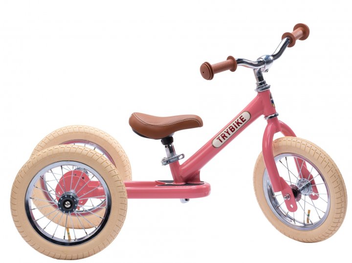 Фото - Біговел Trybike Pink (TBS-2-PNK-VIN+TBS-100-TKV)