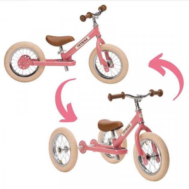 Фото - Біговел Trybike Pink (TBS-2-PNK-VIN+TBS-100-TKV)