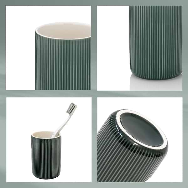 Фото - Органайзер для ванной комнаты Kela Ava зеленые альпы 10.5х7.5 см (24416)