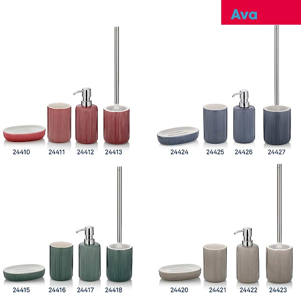 Фото - Органайзер для ванной комнаты Kela Ava зеленые альпы 10.5х7.5 см (24416)