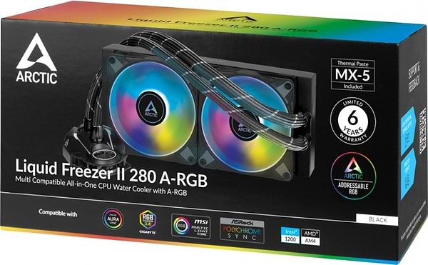Фото - Водяна система охолодження ARCTIC Liquid Freezer II 280 A-RGB (ACFRE00106A)