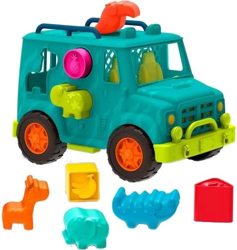 Купить Сортер Battat Грузовик Сафари, цвет море (BX2024Z) - Фото 1 Сортер Battat Грузовик Сафари, цвет море (BX2024Z) - Фото 1