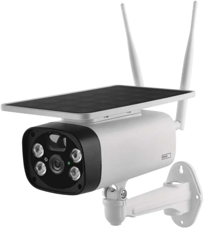 IP-камера EMOS умная H4056 GoSmart наружная с Wi-Fi, солнечной панелью и аккумулятором, белая - Фото 1