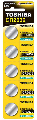 Фото - Батарейка тип CR2032 Toshiba CR2032 BP 1X5 (00152703/00167260)