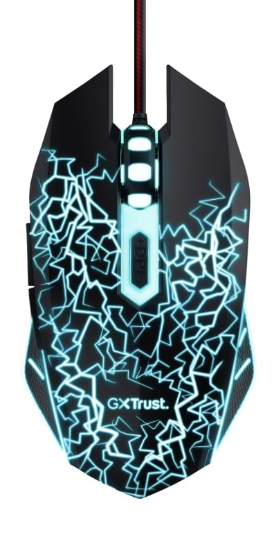 Мышь проводная игровая Trust XT105 Izza USB Black (24618) - Фото 1