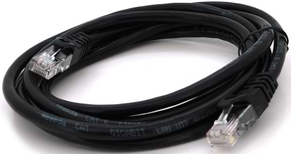 Кабель патч-корд Ritar UTP RJ45 Cat.6 1m Black (PCR-CU6/1Bk/24640)