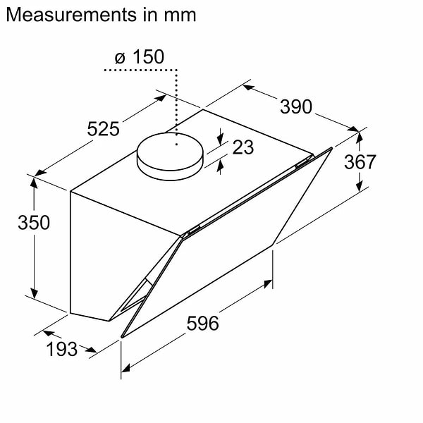 Фото - Витяжка декоративна Bosch DWK66PJ20T