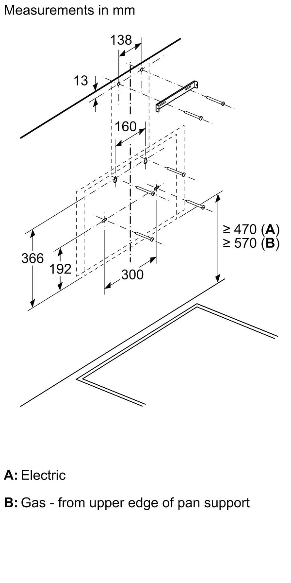 Фото - Витяжка декоративна Bosch DWK66PJ20T